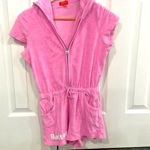 Adorable terry cloth jumper by Butter for girls size large